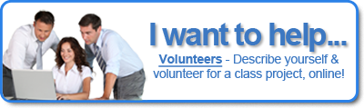 I want to help! Create your volunteer profile