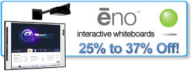 New eno Interactive Whiteboard Bundles 25% to 37% Off!