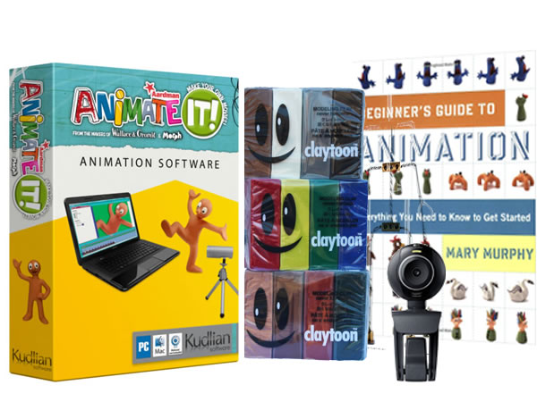 Ani-Mate Make Your Own Movie Stop Motion Animation Kit Kids Clay Use Smart  Phone