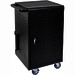Luxor Laptop, Chromebook, Tablet Charging Cart for 12,18 or 24 Devices, Black